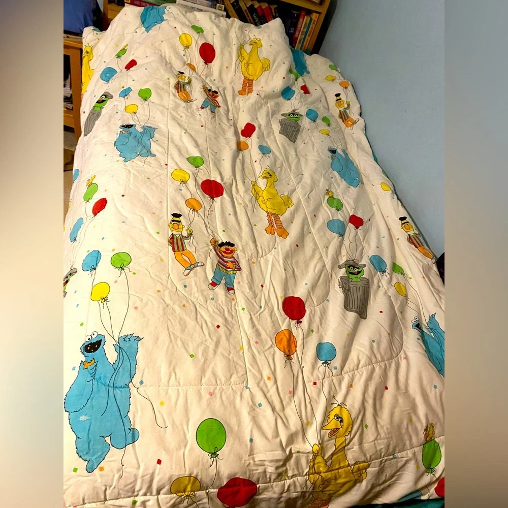 Vintage Sesame Street Muppets comforter